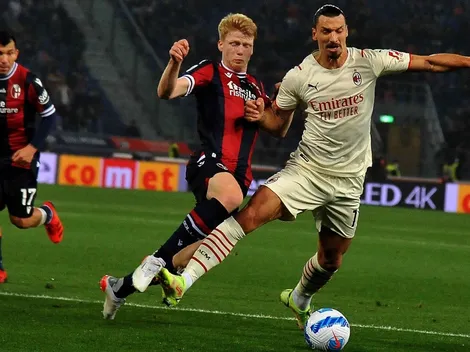 Medel y Bologna casi logran resistir ante Milan con dos expulsados