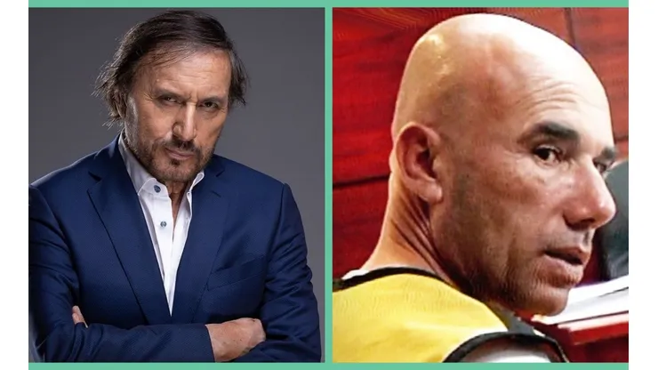 Carlos Pinto junto al verdadero Pablo Aravena Garcés, el protagonista del primer capítulo de Mea Culpa, el regreso.
