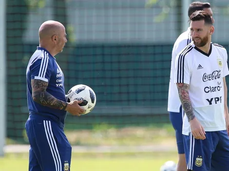 La poca onda de Sampaoli y Messi previo a su duelo