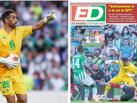 Claudio Bravo saca portada en España tras espléndido tapadón