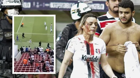 Una directiva del Santa Cruz resultó herida tras invasión de hinchas