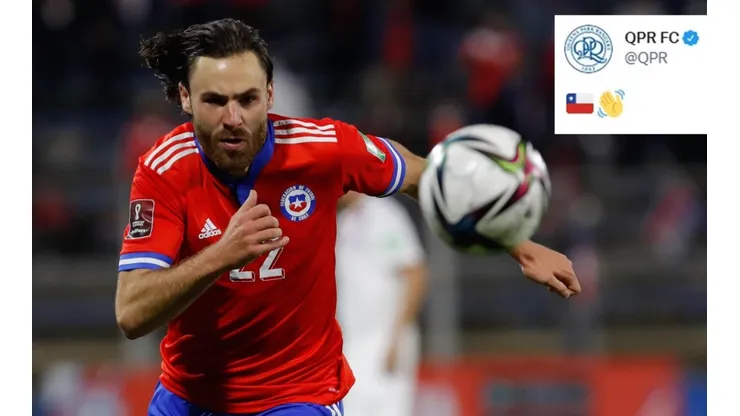 QPR se burló del artillero de La Roja en redes sociales.