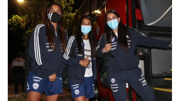 Chile llegó a Colombia para su amistoso con el elenco cafetalero