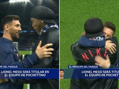 Amigos para siempre: El emotivo abrazo entre Messi y Dinho