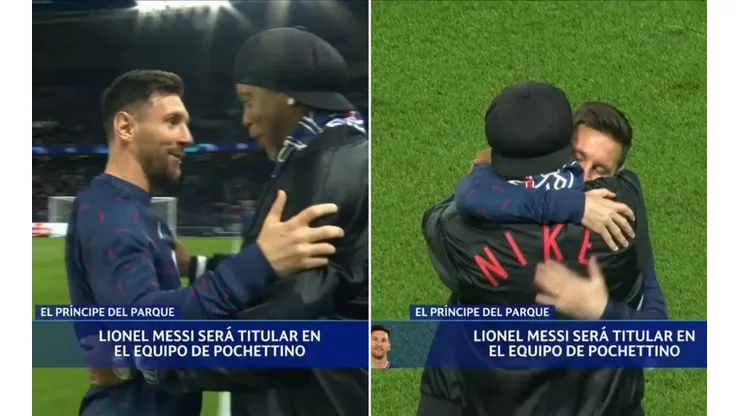 Lionel Messi y Ronaldinho protagonizaron un hermoso momento.