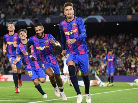 Gol de Piqué y Barcelona suma sus primeros tres puntos