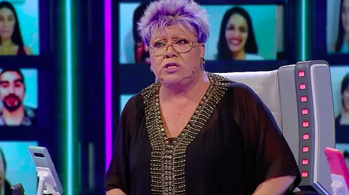 Patricia Maldonado en el set de Pecados Digitales.