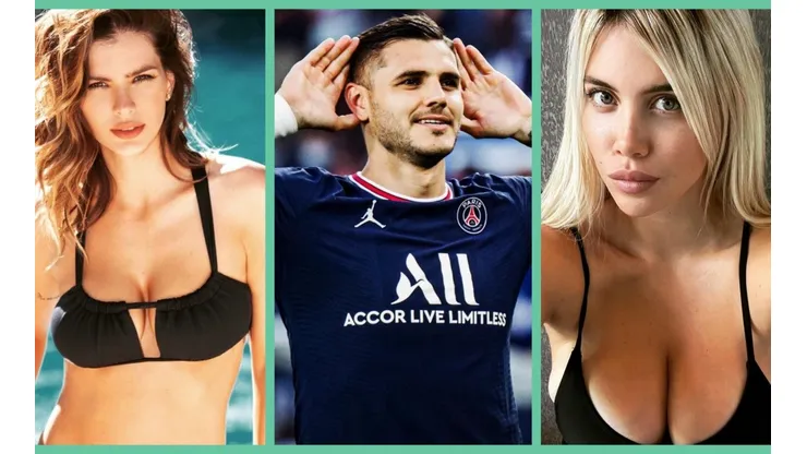 Los protagonistas del triángulo amoroso: China Suárez, Mauro Icardi y Wanda Nara.