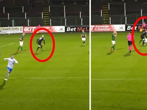 Insólito: arquero golpea a compañero por no evitar un gol