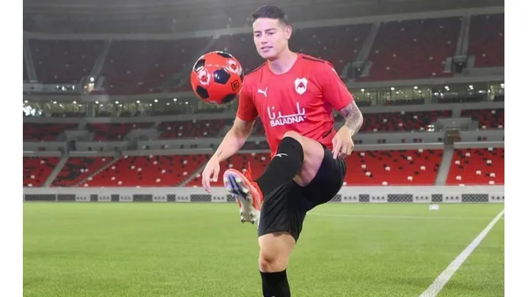 El colombiano fue estelar en la dura derrota de su equipo en Qatar.