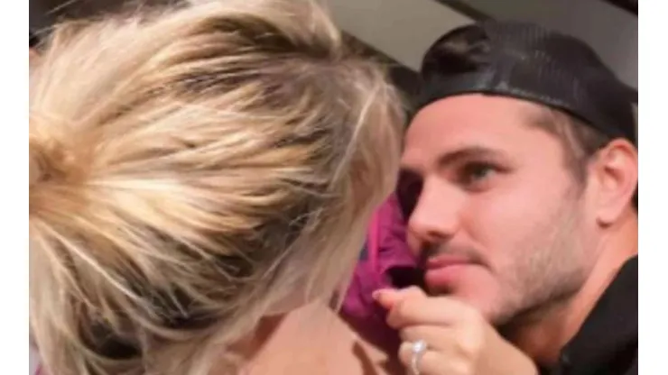Mauro Icardi y Wanda Nara en su última foto de Instagram