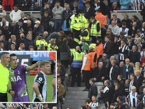 Susto: Newcastle y Tottenham se detuvieron por desmayo de un hincha