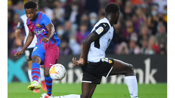 Ansu Fati marcó el primer gol del Barcelona