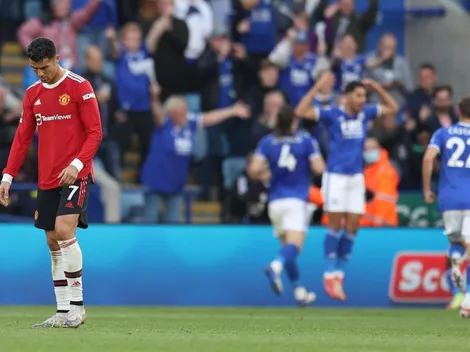 Leicester golea al Manchester United con Cristiano Ronaldo