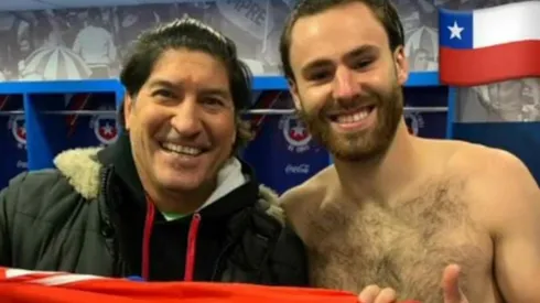 Iván Zamorano, histórico capitán de la Roja, se llevó de regalo la 22 goleadora de Ben Brereton Díaz.