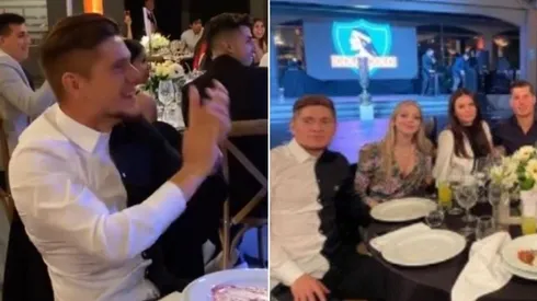 El Colorado Gil sacó aplausos con su look en el festejo colocolino.