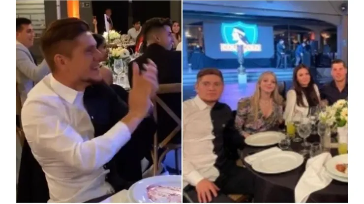 El Colorado Gil sacó aplausos con su look en el festejo colocolino.