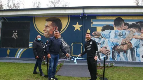 Este es el mural que inauguraron en Argentina por ser los campeones de América. Foto: @Argentina