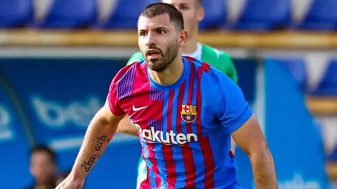 Sergio Agüero marcó su primer gol en el Barcelona