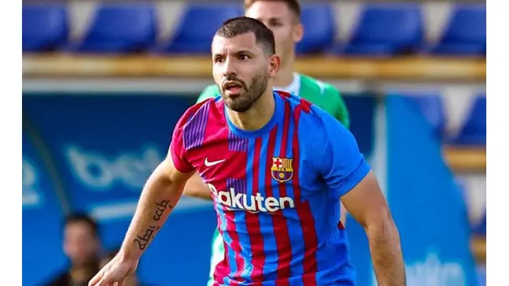 Sergio Agüero marcó su primer gol en el Barcelona