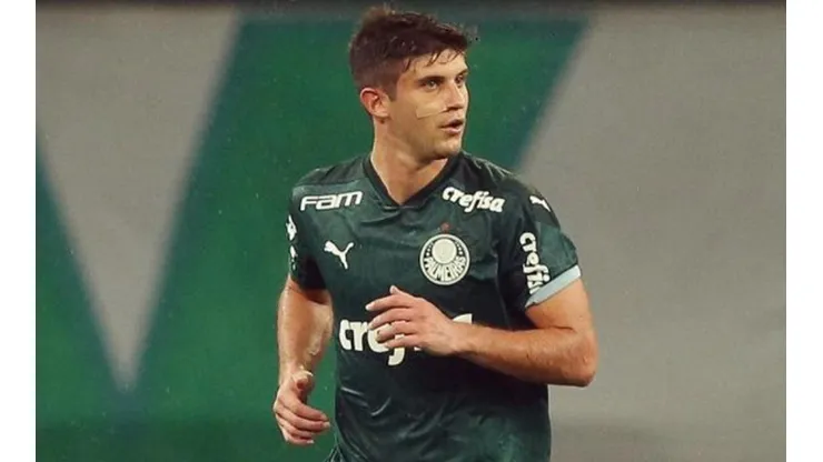 Kuscevic se lesionó en el partido de Palmeiras ante Bahia.