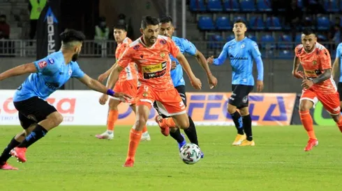 Gustavo Guerreño definió correctamente el mejor ataque de Cobreloa en su visita a Iquique, pero el árbitro invalidó la acción.