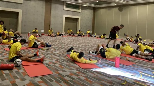 Venezuela entrena en el hotel, impedido de ir al Monumental.