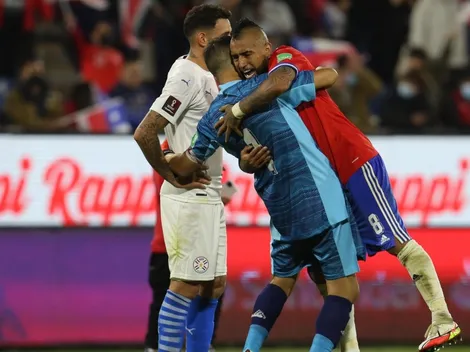 La emotiva celebración de Arturo Vidal con Claudio Bravo