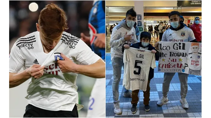 Leonardo Gil le dio la 5 goleadora de Colo Colo al pequeño Lucas.