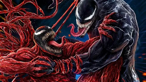 Carnage y Venom en una lucha para el poster IMAX de Venom: Let there be Carnage.