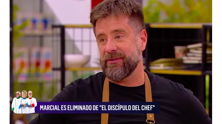 Marcial Tagle despidiéndose de sus compañeros en el último episodio de El Discípulo del Chef.