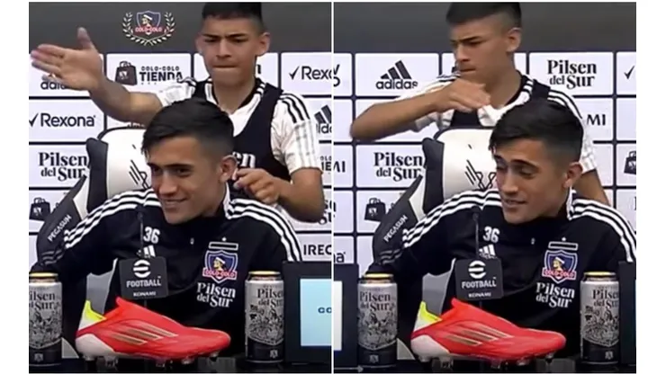 Los jóvenes talentos albos sacaron risas este jueves en rueda de prensa.