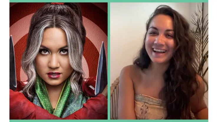 Meg De Lacy, la intérprete de la villana en Stargirl, en conversación con la prensa desde Hawái.