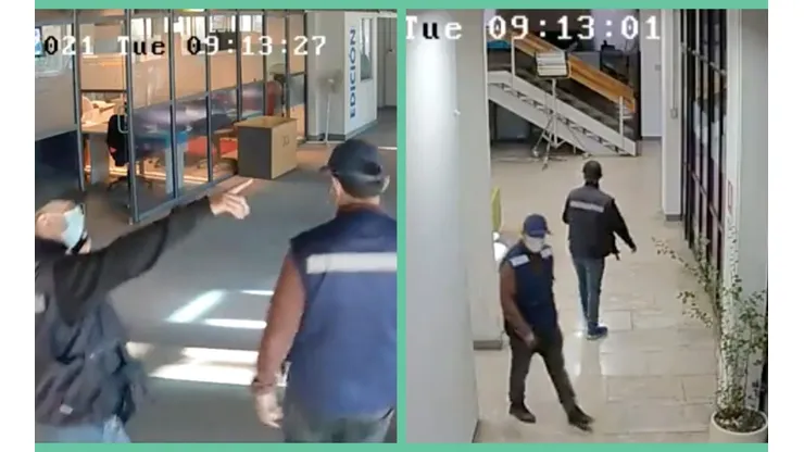 Los dos individuos que entraron a las dependencias de La Red.