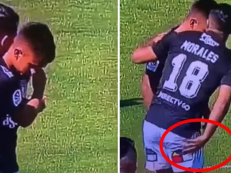 Compañerismo extremo: Morales le suena la nariz a Pizarro