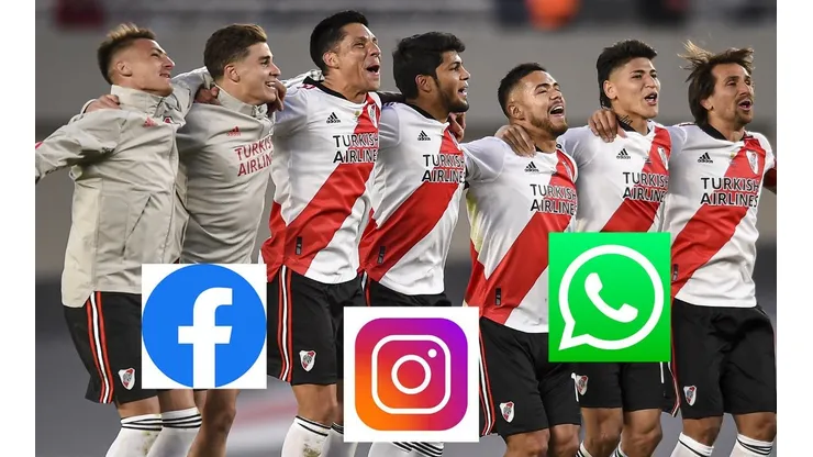 Paulo Díaz y los jugadores de River Plate celebrando tras el Superclásico