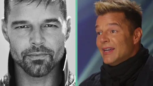 Ricky Martin en dos momentos.
