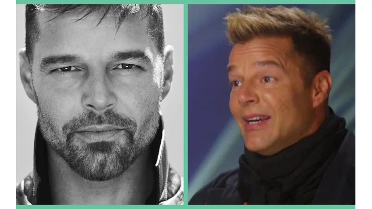 Ricky Martin en dos momentos.