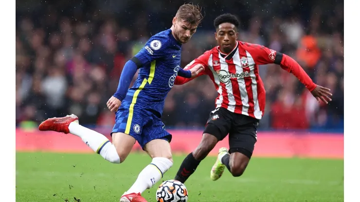 Timo Werner anotó su primer gol en la Premier League esta temporada