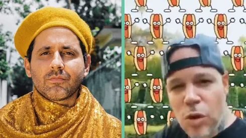 Eduardo Cabra, más conocido como Visitante, y Residente en el remix que hizo su ex compañero de Calle 13.