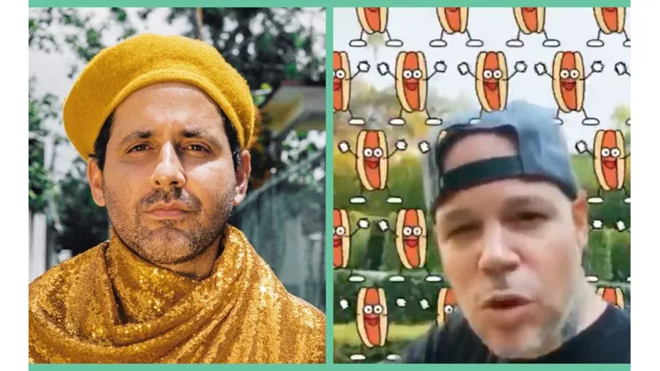 Eduardo Cabra, más conocido como Visitante, y Residente en el remix que hizo su ex compañero de Calle 13.