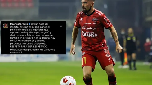Fernando Cordero molesto con el CM de Ñublense