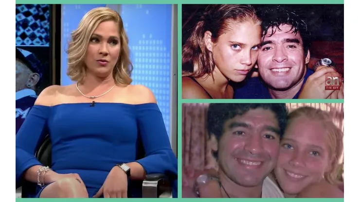 Mavys Álvarez, la novia cubana de Diego Maradona, en el estudio de América Noticias, de América Tevé.