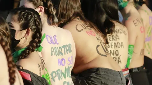 Protesta por el aborto libre