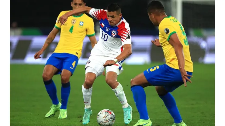 Alexis Sánchez regresa a la selección chilena tras el partido por Brasil en la Copa América, aunque en la interna preocupan los pocos minutos sumados en Inter. Foto: Getty Images