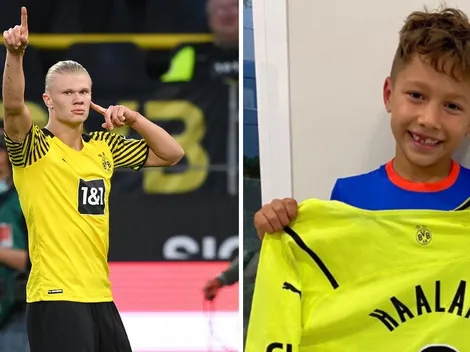 Crack: Haaland le envió su camiseta al hijo de Suárez en su cumple