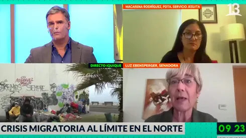 El tenso momento que se vivió en Bienvenidos con Amaro Gómez-Pablos y la senadora Luz Ebensperger.