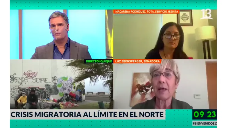 El tenso momento que se vivió en Bienvenidos con Amaro Gómez-Pablos y la senadora Luz Ebensperger.