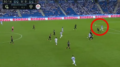 Enzo Roco falló en la defensa del Elche