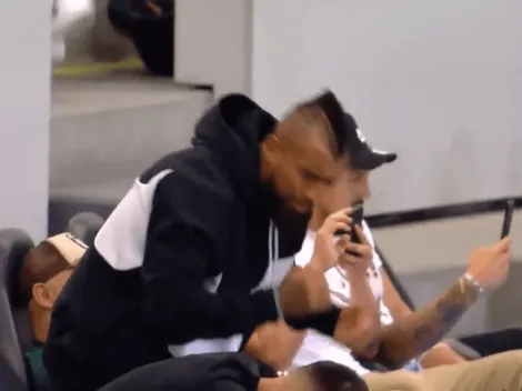 Le pegó a la baranda: la furia de Vidal en el partido del Inter